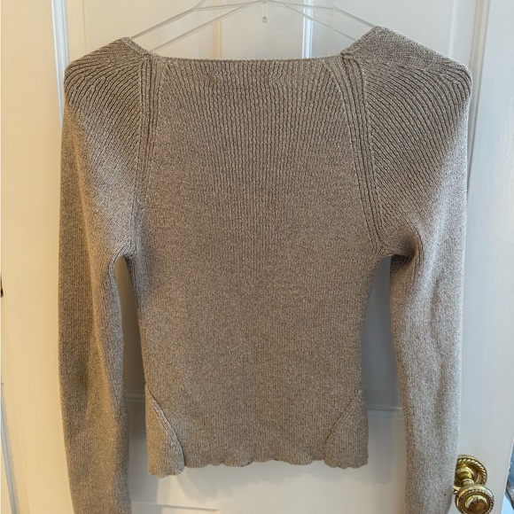 ASTR the Lable Fletcher Sweater in Taupe and Silver - Picture 4 of 4